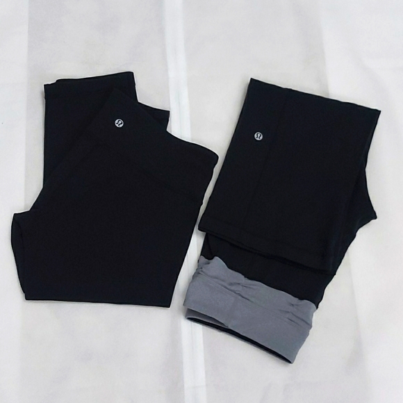 Lululemon bundle - 2 crop pants both size 8